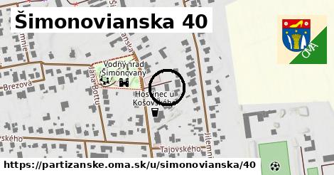 Šimonovianska 40, Partizánske