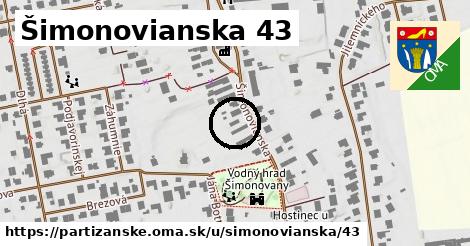 Šimonovianska 43, Partizánske