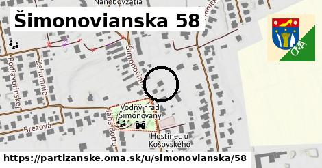 Šimonovianska 58, Partizánske