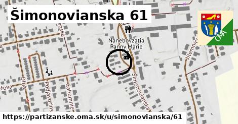 Šimonovianska 61, Partizánske