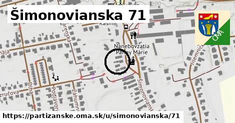 Šimonovianska 71, Partizánske