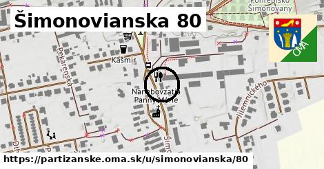 Šimonovianska 80, Partizánske