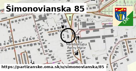 Šimonovianska 85, Partizánske