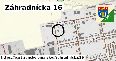 Záhradnícka 16, Partizánske