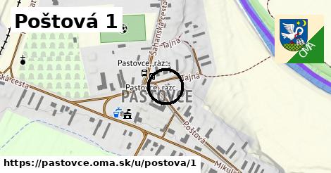 Poštová 1, Pastovce