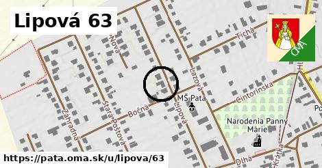 Lipová 63, Pata