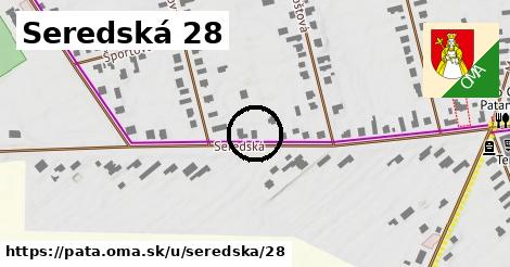 Seredská 28, Pata