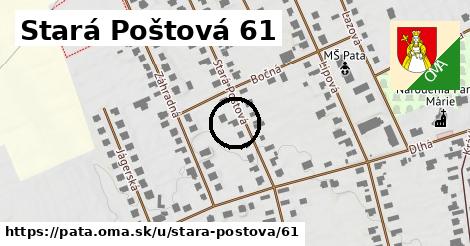 Stará Poštová 61, Pata