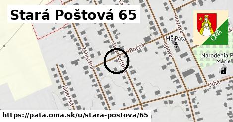 Stará Poštová 65, Pata