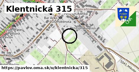 Klentnická 315, Pavlov