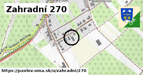 Zahradní 270, Pavlov