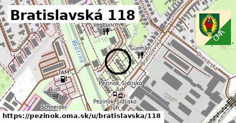 Bratislavská 118, Pezinok