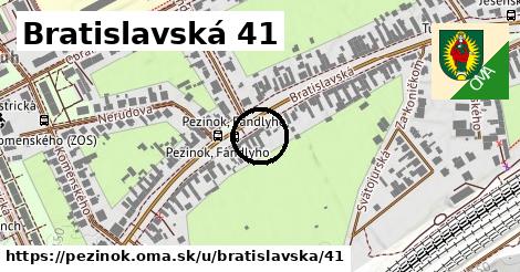 Bratislavská 41, Pezinok