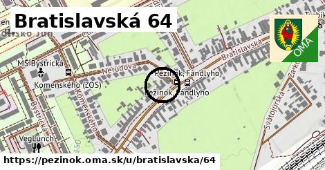 Bratislavská 64, Pezinok