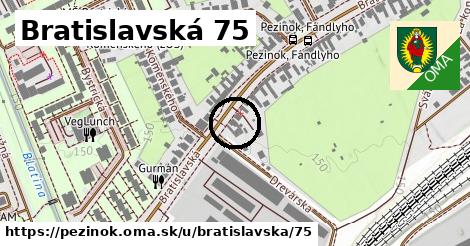 Bratislavská 75, Pezinok