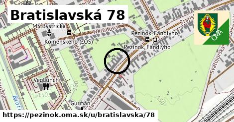 Bratislavská 78, Pezinok