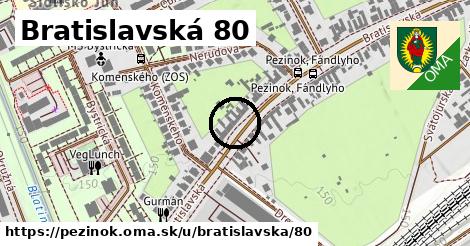 Bratislavská 80, Pezinok