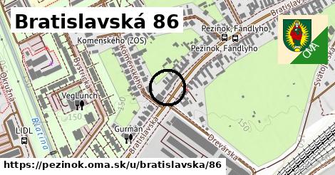 Bratislavská 86, Pezinok