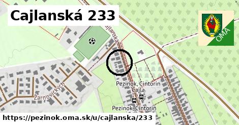 Cajlanská 233, Pezinok