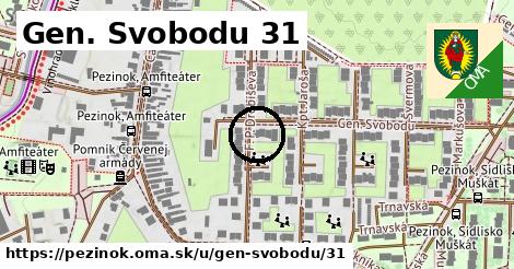 Gen. Svobodu 31, Pezinok