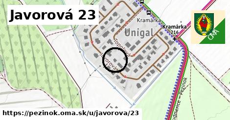 Javorová 23, Pezinok