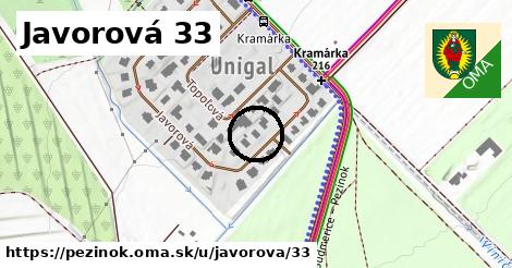 Javorová 33, Pezinok