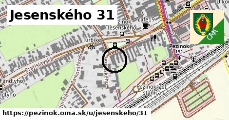 Jesenského 31, Pezinok