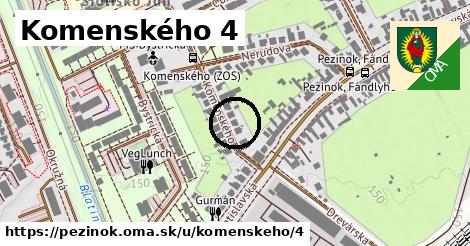 Komenského 4, Pezinok