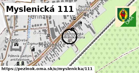 Myslenická 111, Pezinok