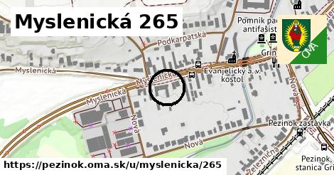 Myslenická 265, Pezinok