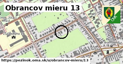 Obrancov mieru 13, Pezinok