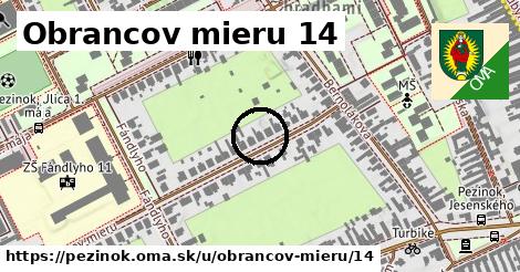 Obrancov mieru 14, Pezinok