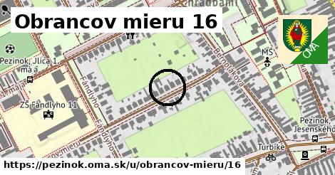 Obrancov mieru 16, Pezinok