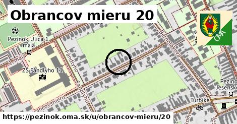 Obrancov mieru 20, Pezinok