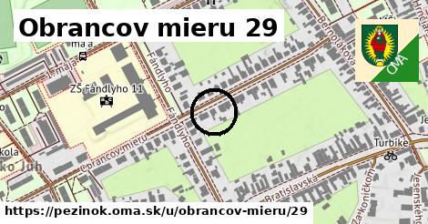 Obrancov mieru 29, Pezinok