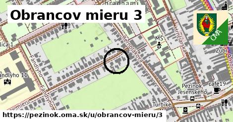 Obrancov mieru 3, Pezinok