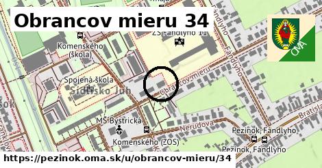 Obrancov mieru 34, Pezinok