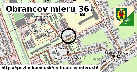 Obrancov mieru 36, Pezinok