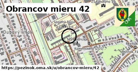 Obrancov mieru 42, Pezinok