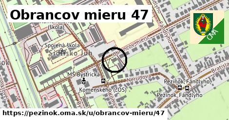 Obrancov mieru 47, Pezinok