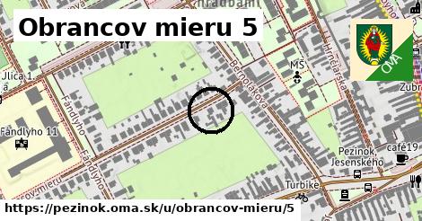 Obrancov mieru 5, Pezinok