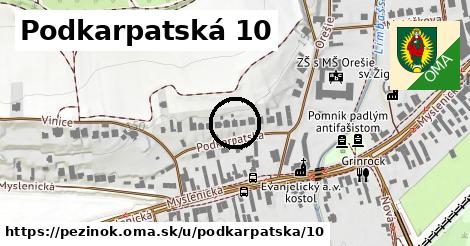 Podkarpatská 10, Pezinok