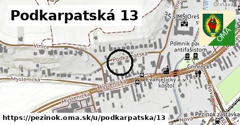 Podkarpatská 13, Pezinok