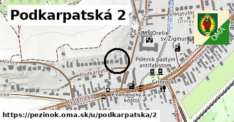 Podkarpatská 2, Pezinok