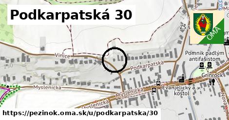 Podkarpatská 30, Pezinok