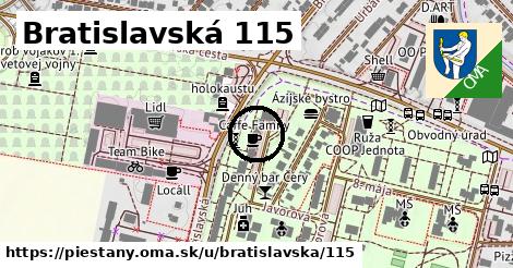 Bratislavská 115, Piešťany