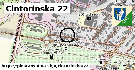 Cintorínska 22, Piešťany