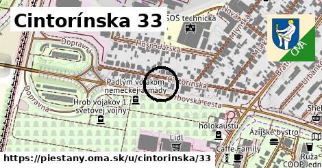 Cintorínska 33, Piešťany