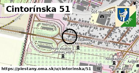 Cintorínska 51, Piešťany