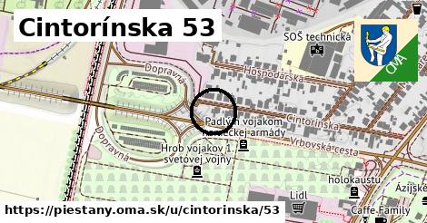 Cintorínska 53, Piešťany